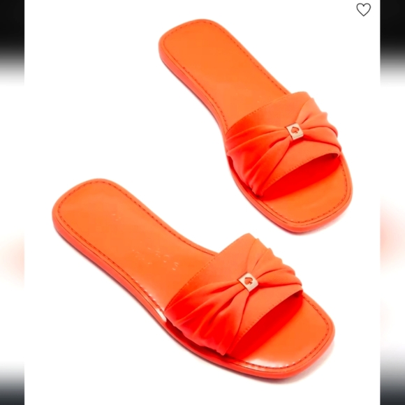 Kate Spade Neon Orange/Pink Sadie Sandals Size 8 - Picture 10 of 17